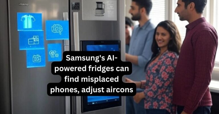 Samsung AI fridge India, Samsung Bespoke refrigerator features, smart fridge with phone finder, Bixby enabled refrigerator, Samsung smart home appliances, AI powered fridge price, how Samsung fridge finds phone, Samsung refrigerator with touch screen, best AI fridge 2024, voice controlled refrigerator, Samsung Bixby home automation, smart kitchen appliances, Samsung IoT devices, connected home ecosystem, Samsung refrigerator latest model, AI in home appliances, Samsung SmartThings compatible devices, energy saving smart fridge, Samsung fridge with AC control, futuristic kitchen technology